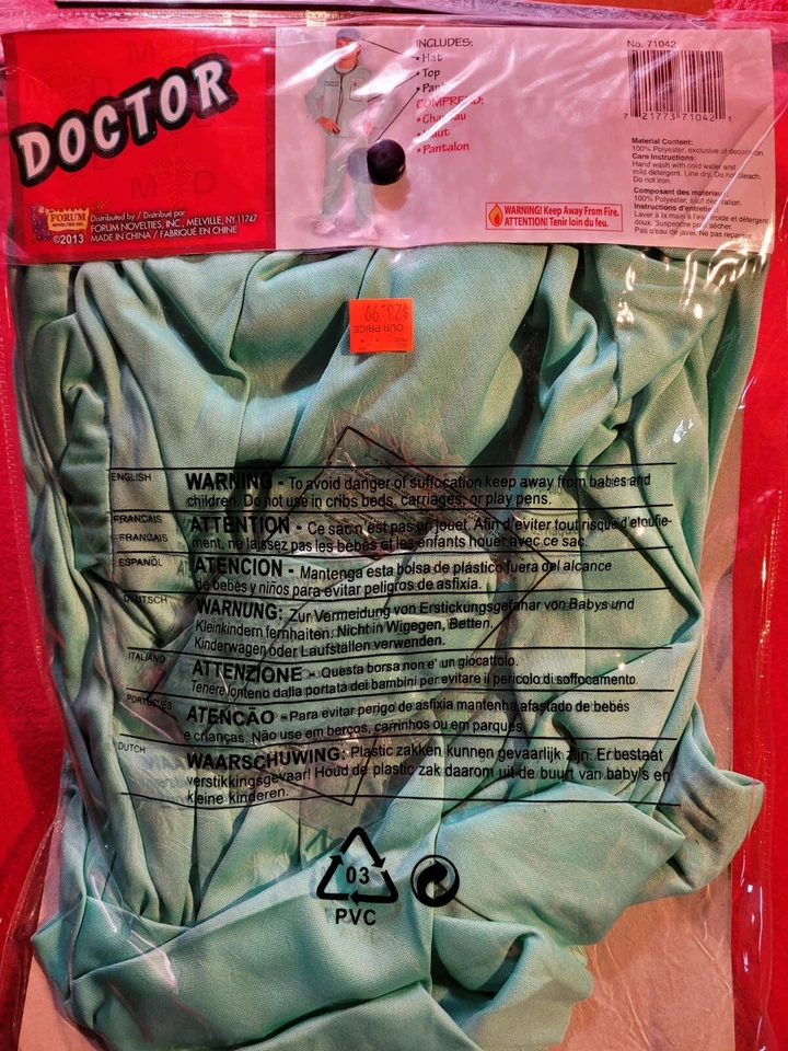 Disfraz de Doctor Halloween para niño talla 4-6 Foto 4 de 4