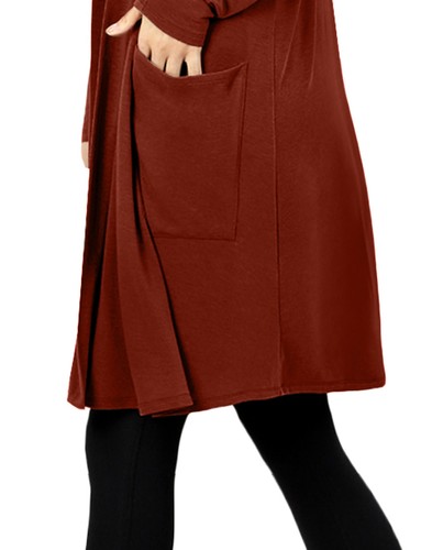 NE PEOPLE Damen Basic Langarm vorne offen lässig Taschen Cardigan NEUJ1440 - Bild 69 von 125