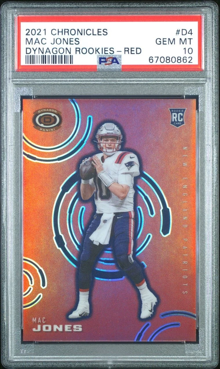 Mac Jones Panini Chronicles Dynagon Rookies #D4 Red