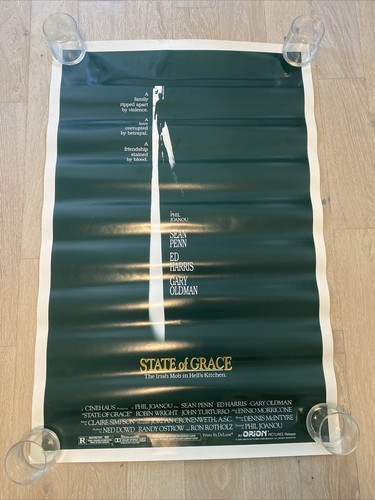 STATE OF GRACE Movie rolled Poster 27 by 40  1990 Sean Penn Gary Oldman