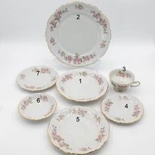 Mitterteich "Springtime" Dinnerware Plates Soup B&B Berry Cup & Saucer per piece