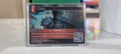 Cloud A-001 English Promo Final Fantasy TCG First Card
