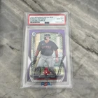2023 Bowman Mega Box Roman Anthony 1st Purple Mojo Refractor 066/250 PSA 10 Sox