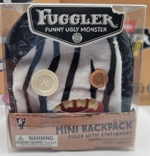 New Zuru FUGGLER Mini Backpack Funny Ugly Monster Stripped Zebra Print
