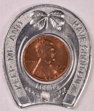 1964-D Lincoln Memorial Penny Cent - Encased New York World's Fair Leba Jones