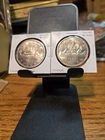 2X BU Toned 1963 Silver $1 Dollar Canada - 80% Silver - Super Condition!