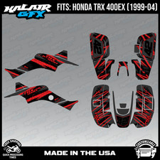 Graphics Kit for ATV Honda TRX 400EX (1999-2004) Whiplash Series - RED-SHIFT
