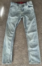Levi's 511 Boys Slim Fit Light Blue Jeans Size 20 Adjustable Waist Stretch