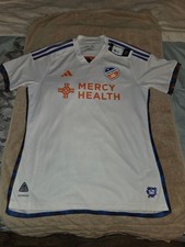 FC Cincinnati Jersey 2024/2025 Authentic Away White Shirt Adidas Mens Large