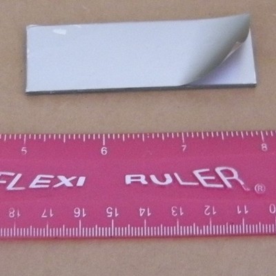 0.002'' 0.05mm Stainless Steel Shim Stock .002'' 3'' x 1'' with adhesive stack 50