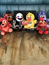 Five Nights Freddy's Glowing Freddy 8" Peluche CHICA Bonnie Foxy Marioneta Caja Lote 6