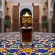 The Night. Attar Perfume Body Oil. Undiluted Oud Fragrance 6ml Decorative Bottle