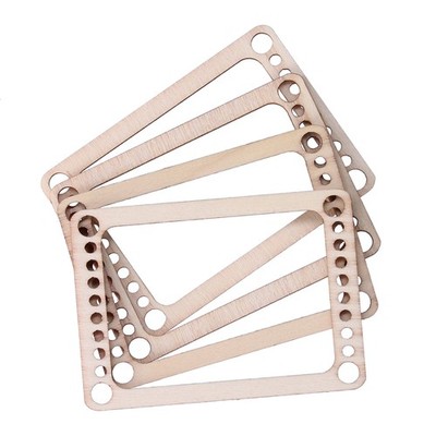 4pcs Weaving Looms Kit Wooden Mini Weaving Frame Knitting Pendant Frame For DIY