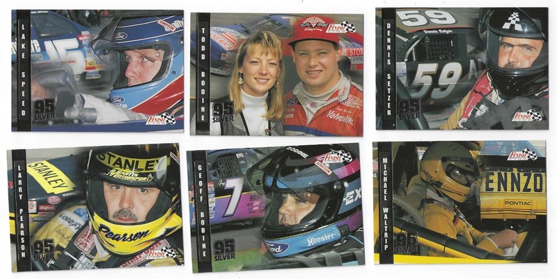 12 CARD LOT OF 1995 FINISH LINE SILVER  CARDS