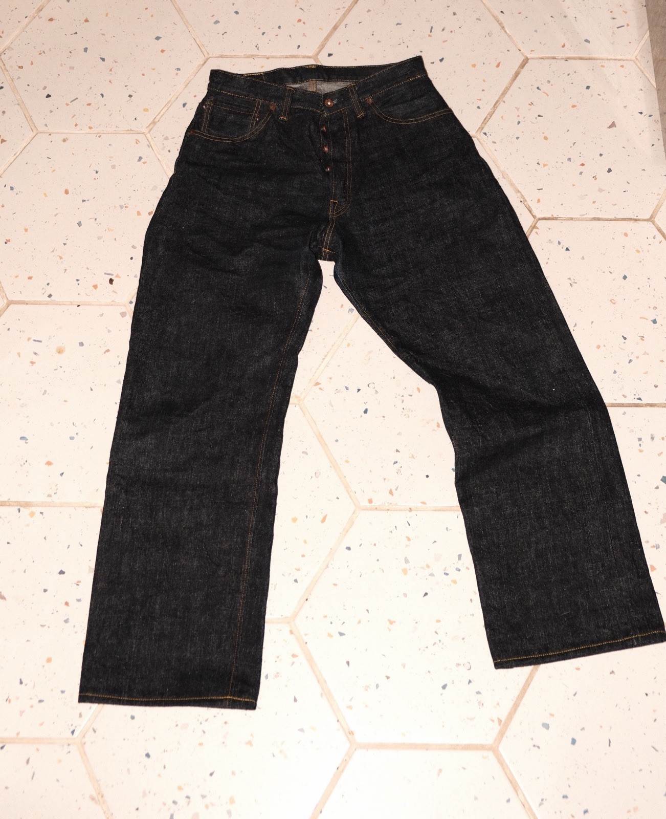 S3100vx Zero+ 17oz Wide Straight High Rise Raw Denim 32x30