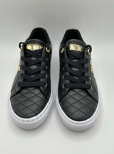 Guess Womens Loven Lace-up Sneaker Black New In Box Size 7