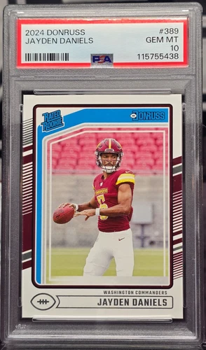 2024 Panini Donruss #389 Jayden Daniels Rc / PSA 10