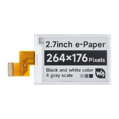 Waveshare 2.7 inch 3.3V 264x176 E-Ink E-Paper Raw Display SPI Interface Arduino