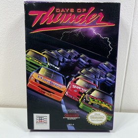 NES Nintendo Days of Thunder Caja, Manual, Cartucho de Juego