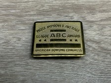 VTG American Bowling Congress Most Improved Average League ABC Award Belt Buckle