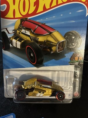 2022 Hot Wheels - Meijer - Gold Bone Speeder (HCW13) Treasure!!!