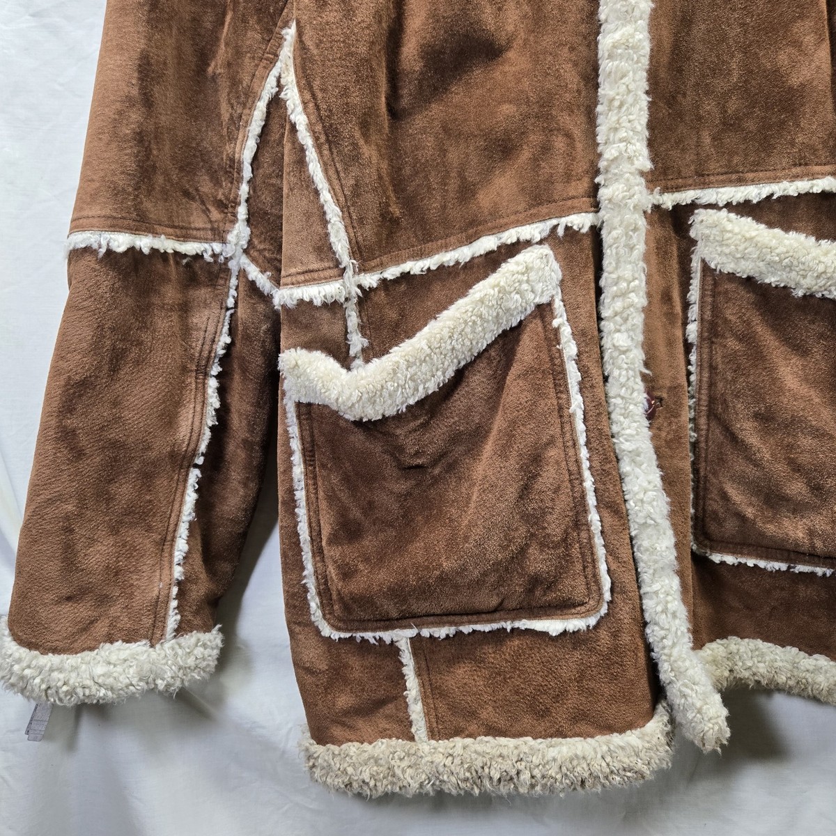 s*t様 Traditional WeatherwearELTON LEATHE Wilson's Leather Shearling Rancher Coat Jacket Men's XL Brown