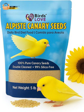 Alpiste 100 Non-Gmo Double Cleaned Canary Seed 5Lbs Canary and Fi