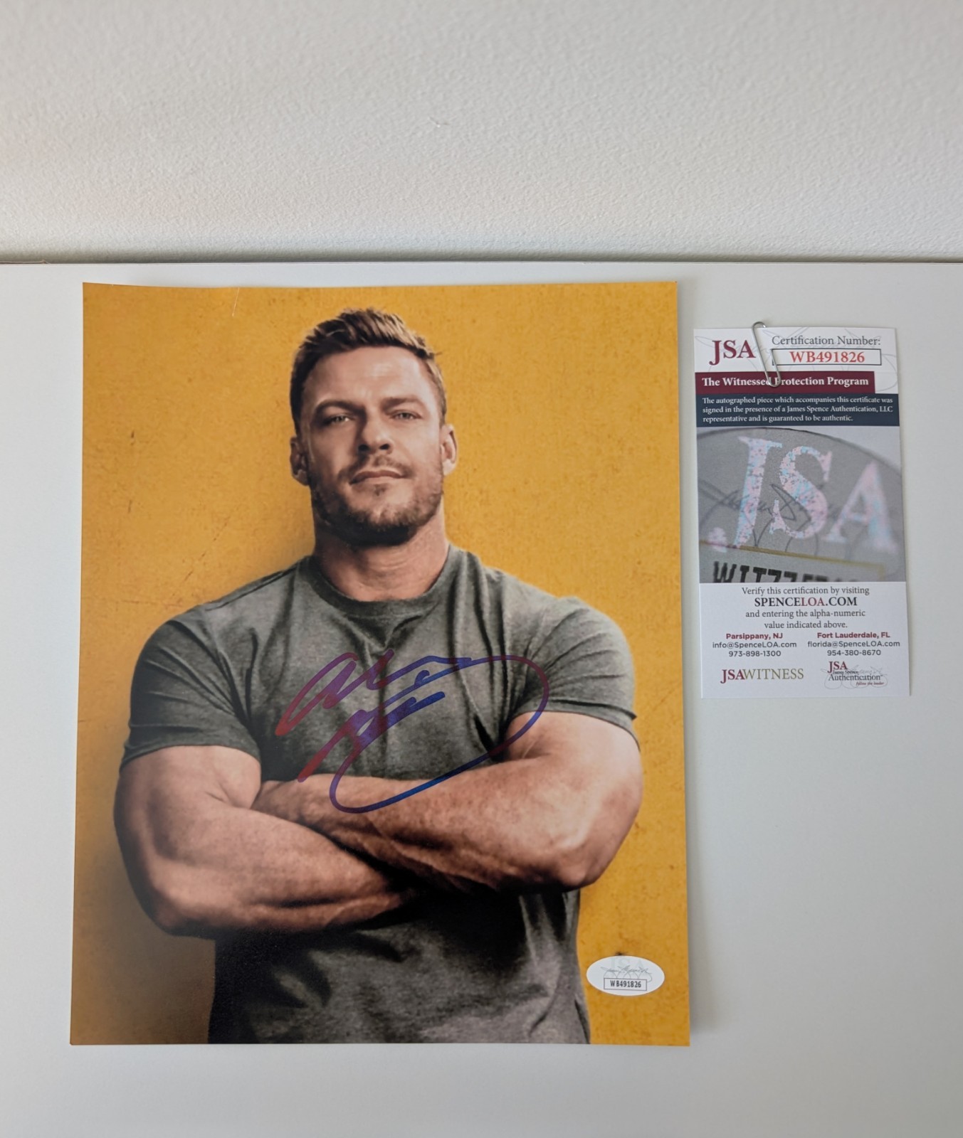Alan Ritchson Autographed 8x10 With JSA