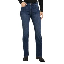 NWT Wrangler High-Rise Bootcut Women's 12 Blue Jeans Dark Stretch F1291