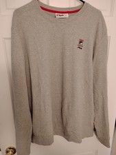 Vintage FILA XL Long Sleeve Sweatshirt Gray DESCRIPTION 