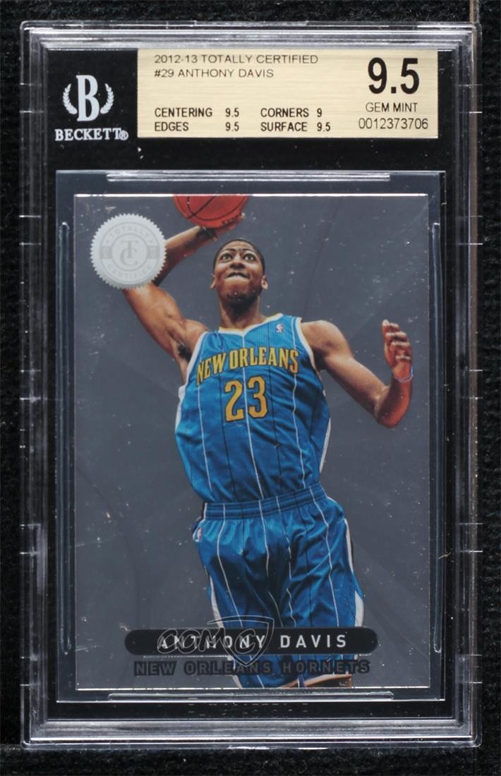 2012-13 Totally Certified Anthony Davis #29 BGS 9.5 GEM MINT Rookie RC uk2
