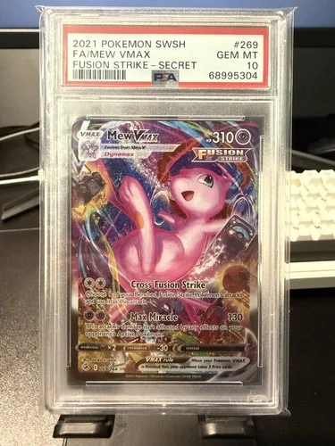 PSA 10 | Pokemon SWSH Mew VMax Fusion Strike Alt Art 269/264