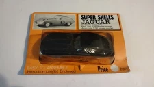 VINTAGE SUPER SHELLS BLACK JAGUAR E TYPE COUPE 1/32 SLOT CAR BODY KIT NEW CARD