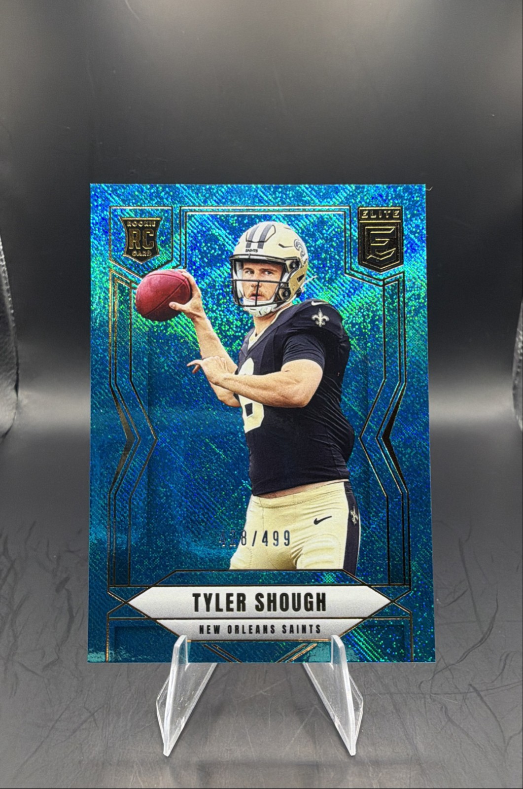 2025 Panini Donruss Elite - Rookies Tyler Shough #178 Teal Matrix /499 (RC)