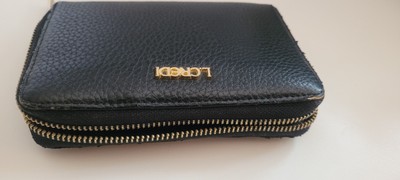 L. CREDI Munich München Portemonnaie Geldbörse Black schwarz Gold