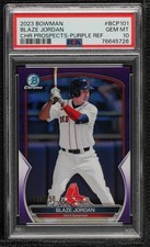 2023 Bowman Chrome Prospects Purple Refractor Blaze Jordan PSA 10 GEM MT 0m4q