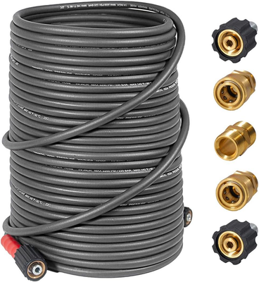 #ad 100FT Kink Resistant Pressure Washer Hose with Quick Connect Adapters $104.99