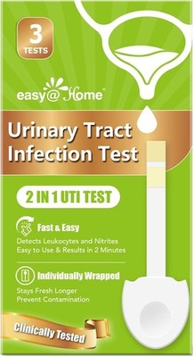 Easy@Home UTI Test Strips - Urinary Tract Infection Test Kit Detect Leukocytes &