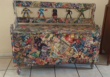 COMIC book inspired chest. comic fans toy box cute storage  memorabilia 