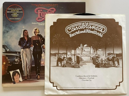 Foxes (Original Soundtrack) 2xLP M- Casablanca (1980) Giorgio Moroder - Picture 4 of 10