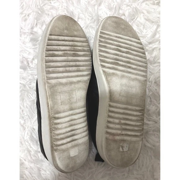 Zapatillas Eileen Fisher Poema Negras Cuero Napa Acolchado Plataforma Talla 10 Foto 4 de 4