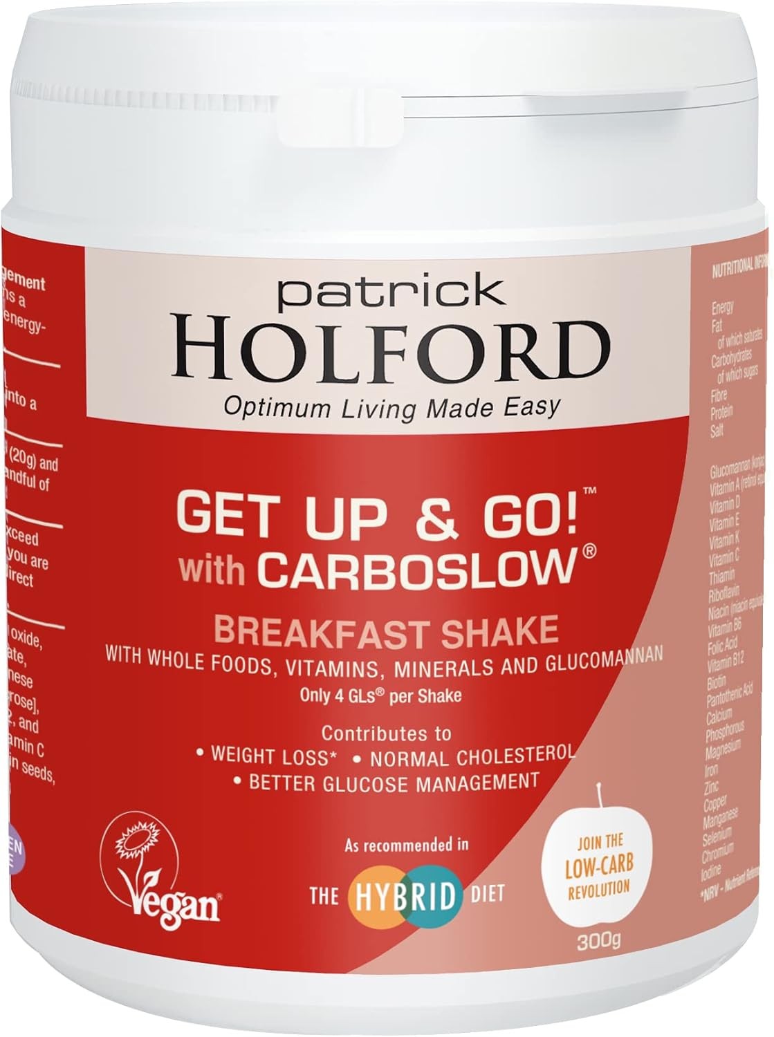 Patrick Holford Get Up and Go! Breakfast Shake: Whole Foods, Vitamins & Mineral