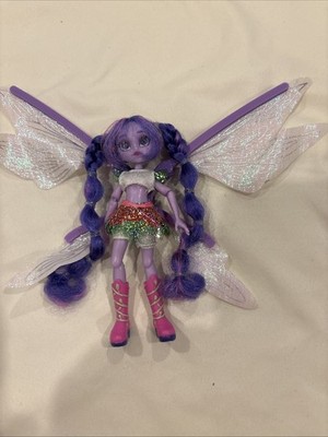Holobrite Lantern PIXIE REPLACEMENT 5'' Doll Wren With Wings Purple Hair Loose