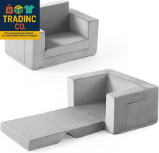 Kids Couch, 2-In-1 Toddler Chair Comfy 1-3 Years Old, Convertible Kids Chair, To