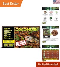 Coco Husk Tropical Substrate, 8QT - Eco-Friendly Fiber for Reptiles  Amphibians