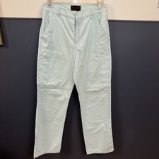 Vtg Lauren Ralph Lauren Cotton Straighr Leg Blue Chino Pants Women's 0 26x31.5