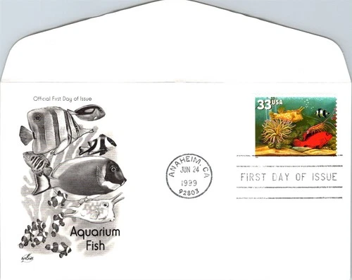 S07-7800, AQUARIUM FISH, ARTCRAFT FIRST DAY COVER