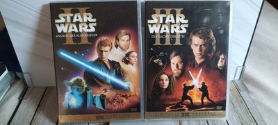 Star Wars Episode II und III DVD Set 2er Paket SciFi Filme Lucasfilm THX FSK 12