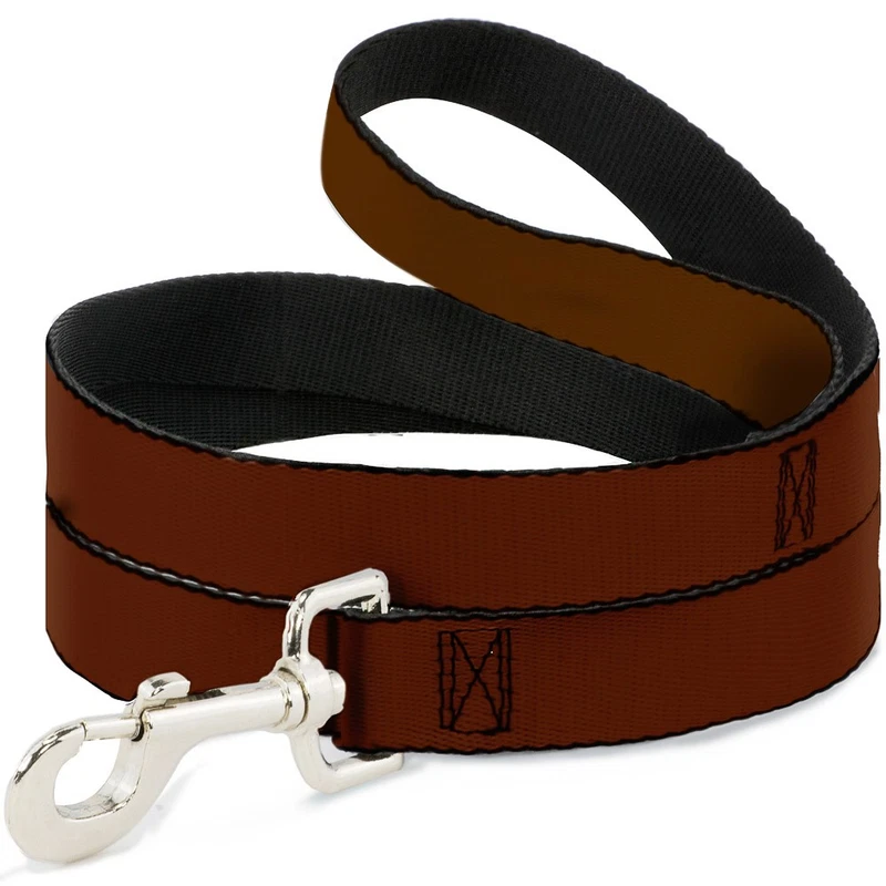 Brown Narrow Dog Leash 0.5 Inch