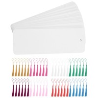 48 StüCk Papier Lesezeichen Karton Lesezeichen Mit Bunten Quasten Fü4095